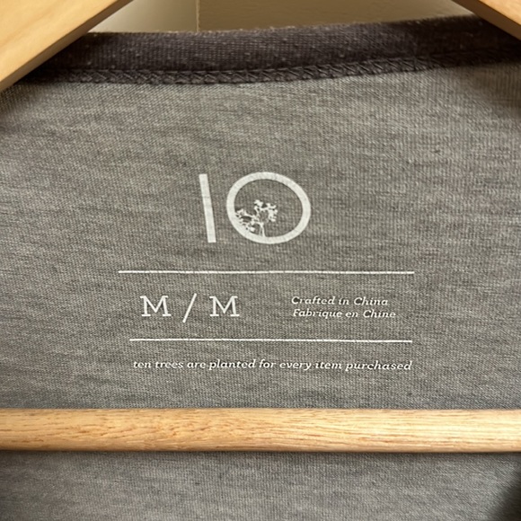 Ten Tree Baseball Tee Grey Medium - Picture 2 of 3